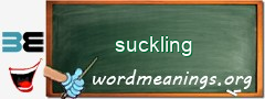 WordMeaning blackboard for suckling